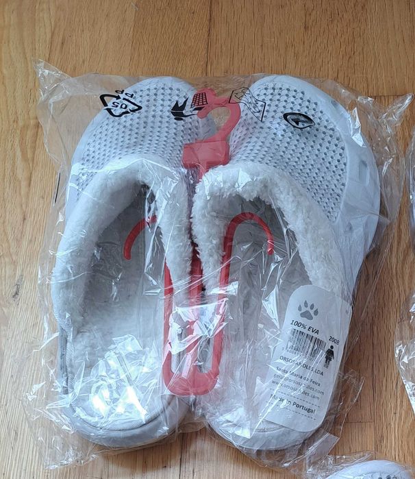 Crocs brancos - Sandálias 100% eva - Orsosandles - Novas -Tamanho 37