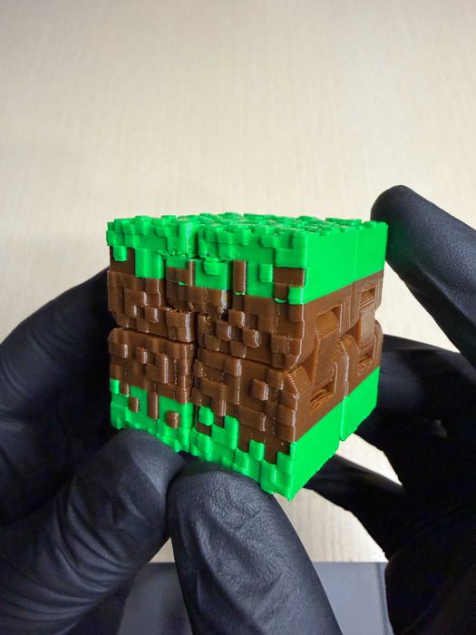 Фіджет нескінченний куб антистрес Майнкрафт (Minecraft)