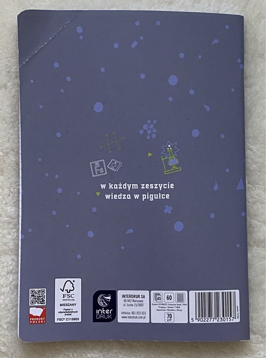 Zeszyt do chemii A5 – kratka