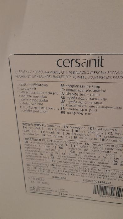 Brudownik Cersanit nowy