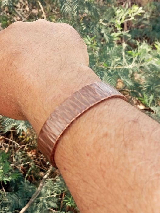 Pulseira Grossa e Pesada em Cobre Verdadeiro - Pulseira Terapeutica e energética - Outros modelos disponiveis