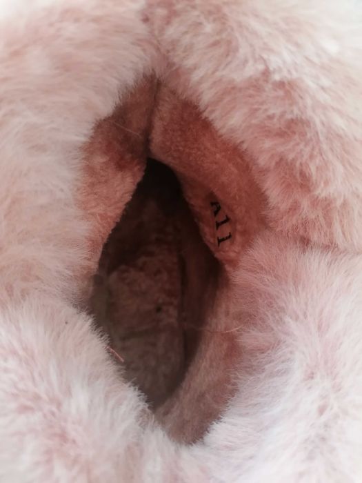 Bota de pêlo rosa como novas nr 40
