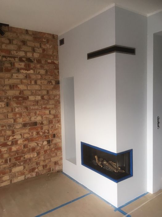 kominek GAZOWY podłączenie + montaż zabudowy 10 lat gwar NOWOCZESNY