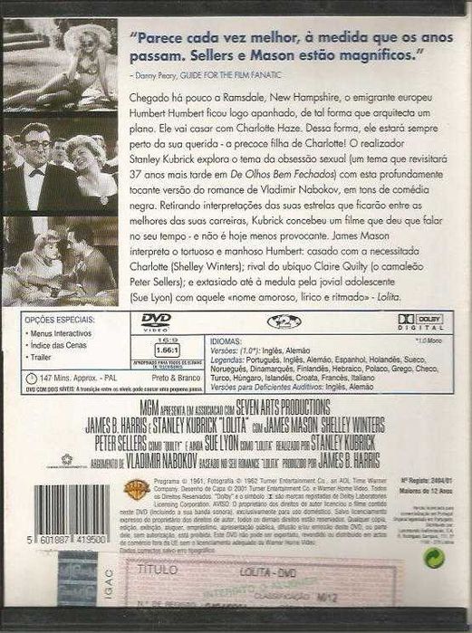 Lolita (edição caixa snapper) (1962)