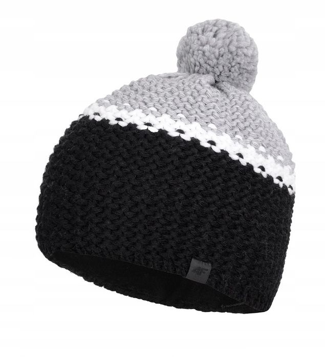 4f Gruba Wełniana Czapka Zimowa Cad013 / Rozm S