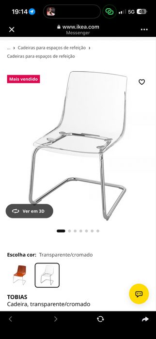 Cadeiras IKEA (6 unidades)