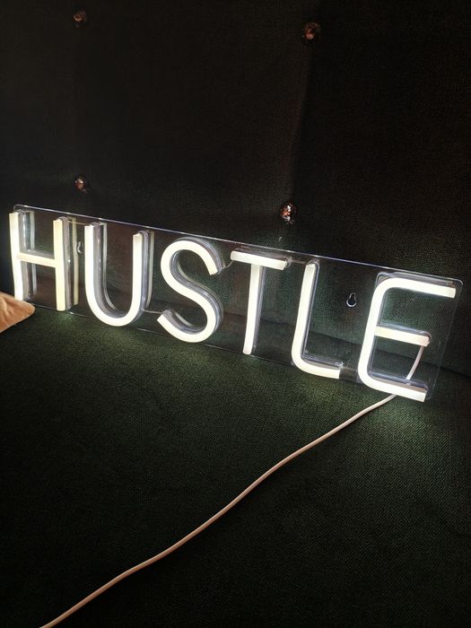 Lampka neon led hustle