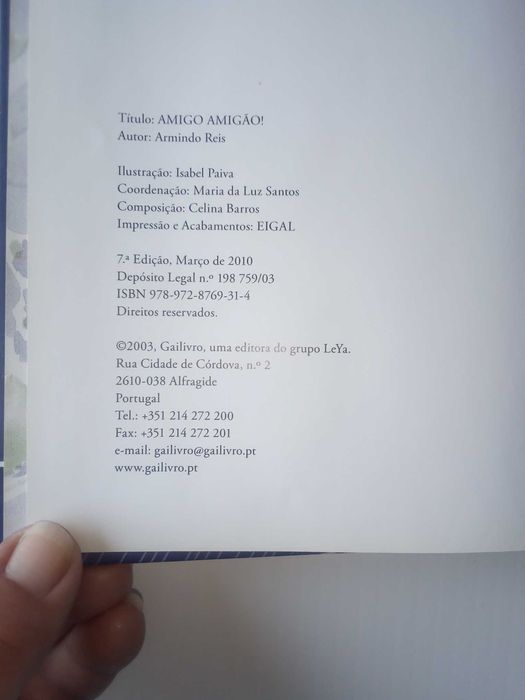 Livros "Versos de fazer ó-ó" e "Amigo Amigão", Plano Nac. de Leitura