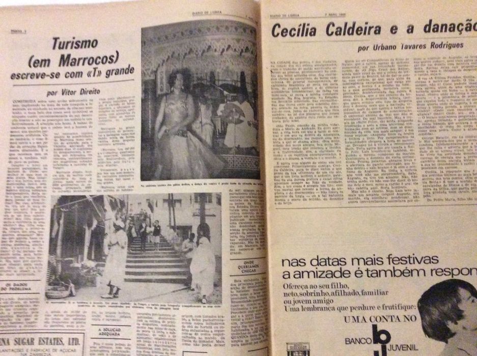 Jornal. Diário de Lisboa. Segunda, 7 de Abril de 1969 - 48.º anivers.