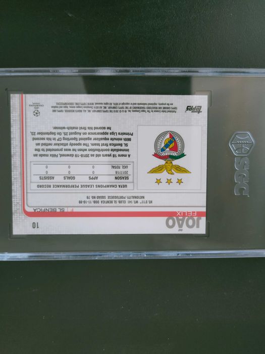 João Félix - Topps Chrome - 2018/19 - SGC 9.5 - SL Benfica