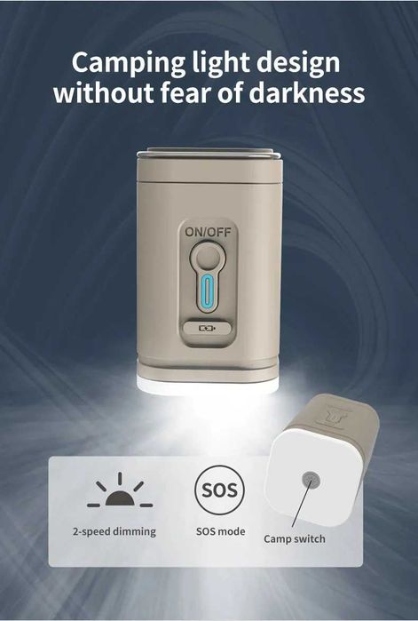 Bomba ar portátil a bateria recarregável USB lanterna casa colchão NOV