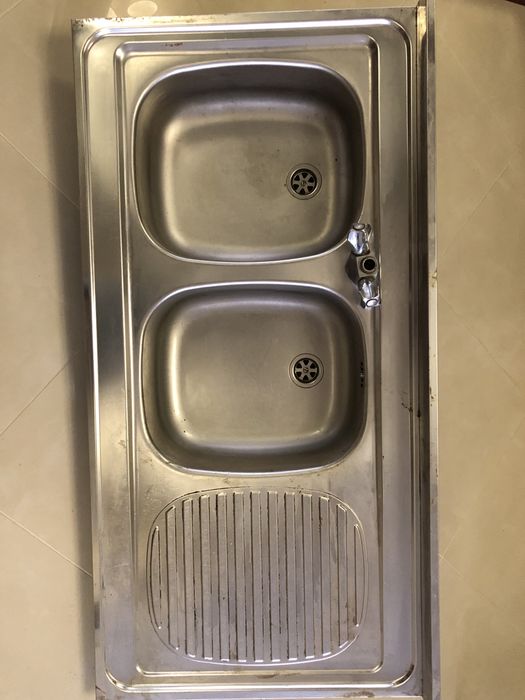 Мойка кухонная 120*60 нержавейка