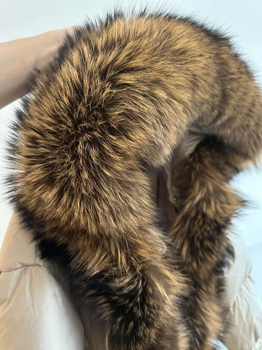 Puchowa kurtka new beż i Czarna