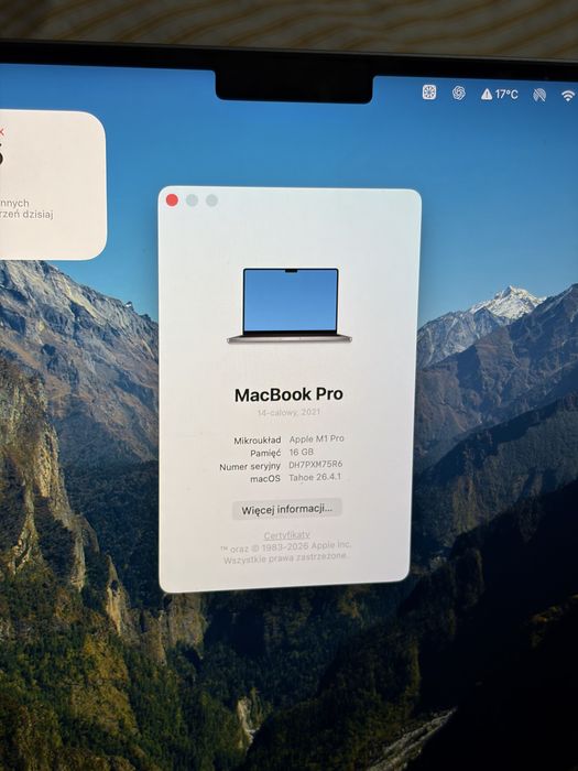Macbook Pro 14 m1 Pro 16/512