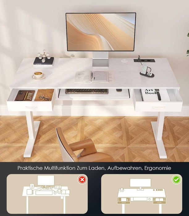 Nowe elektryczne biurko / regulowane / stół / 120x54CM / ODK / W519!