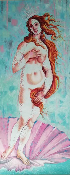 Quadro / Pintura a óleo sobre tela "Vénus"