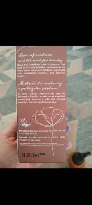 Olejek z drobinkami nowy