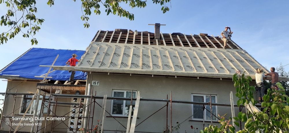 Перекрывание  старых крыш. Кровельные работы. Ремонт стропильной систе