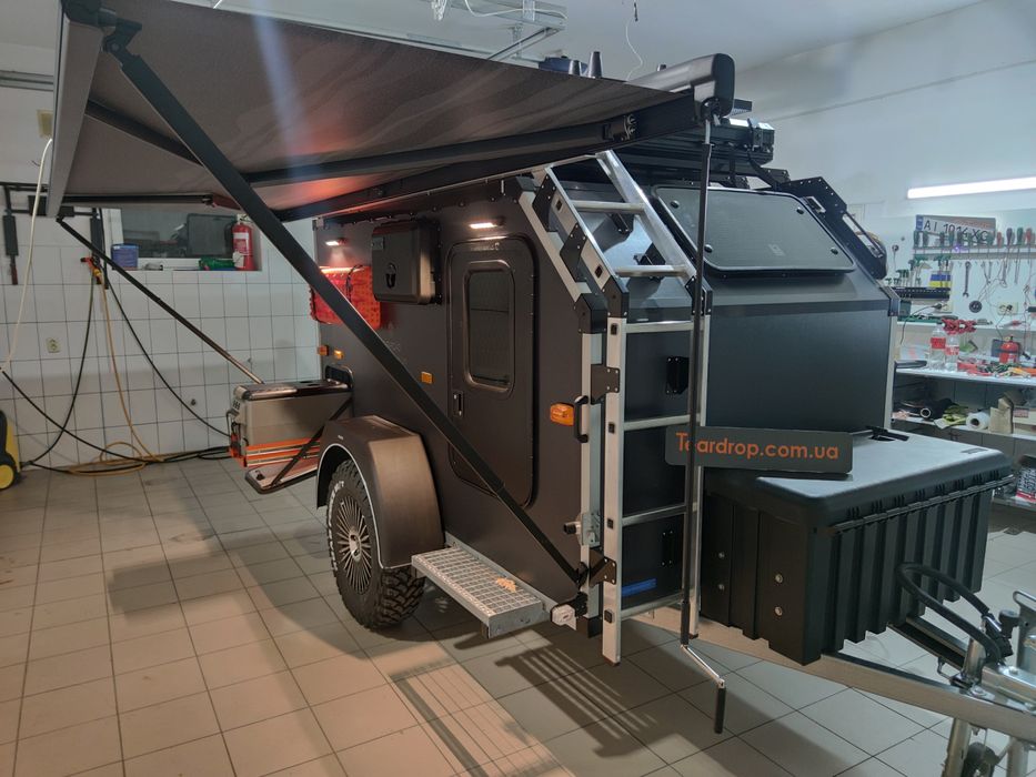 Причеп крапля, краплевидний  кемпер, причеп дача, дім на колесах, трей