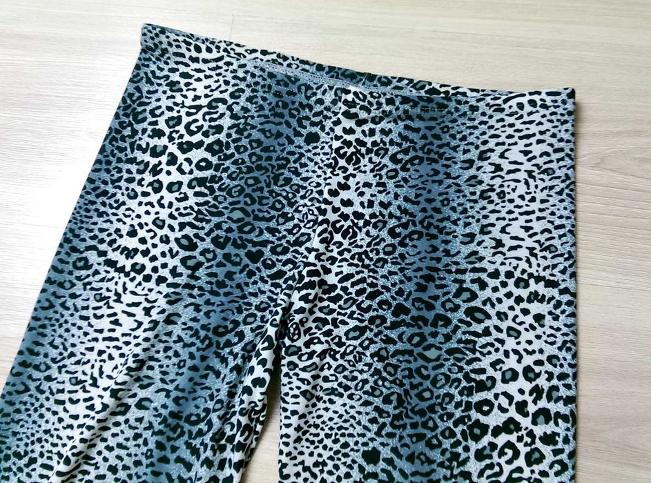 Legginsy leginsy panterka szare getry