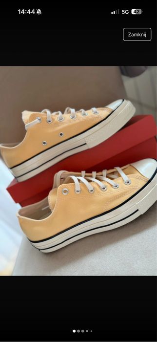 Converse 41,5 nowe trampki conversy snekresy masełkowe buty na wiosne