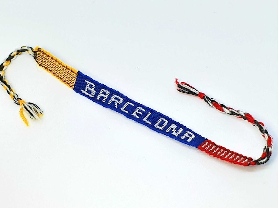 Bransoletka Barcelona kolory pleciona wiązana