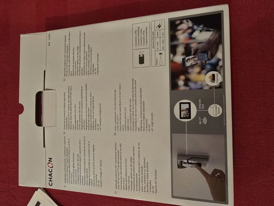 Video porteiro com ligação Wi-Fi