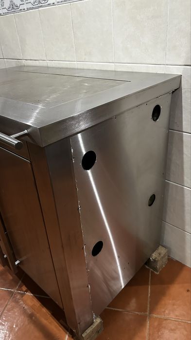 Fugao inox a lenha com aquecimento central