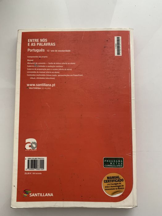 Manual “ Entre nos e as palavras 12”