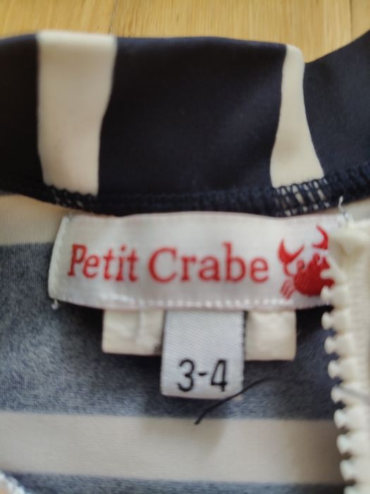 Petit Crabe kombinezon uv 3-4 lata plus czapka