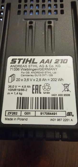 Akumulator Stihl AAI 210