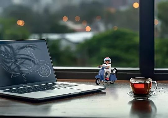 Playmobil Vespa 150 Sprint Veloce (1969) - NOVO em caixa