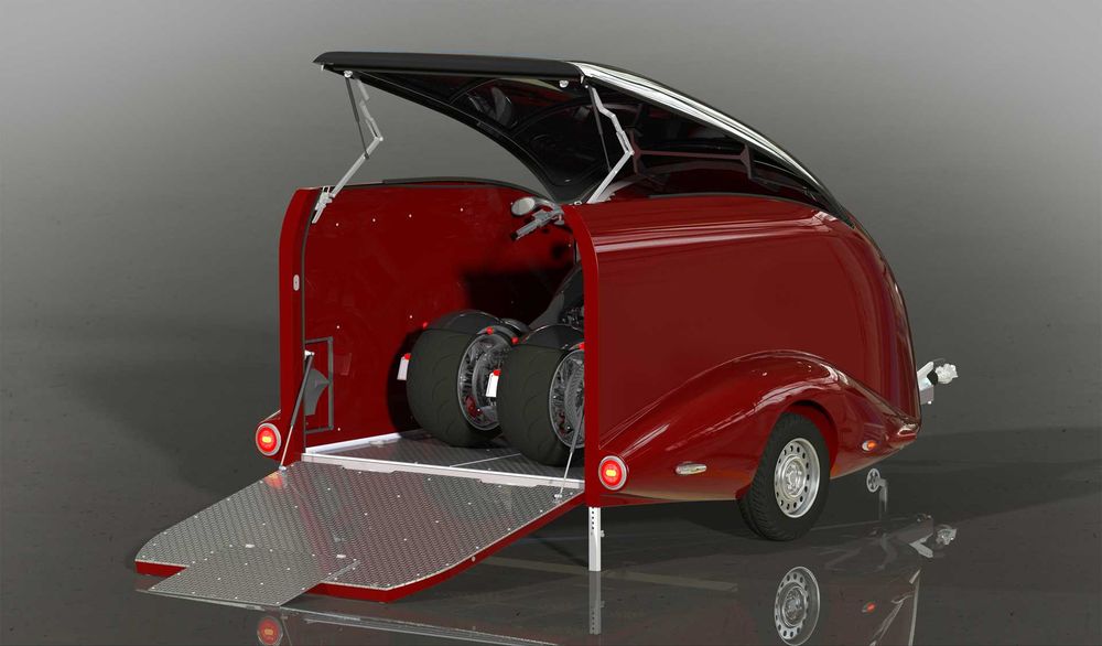 Причіп/причеп для мотоцикла BIG AERO LORGANO- Pragmatec 1800 кг