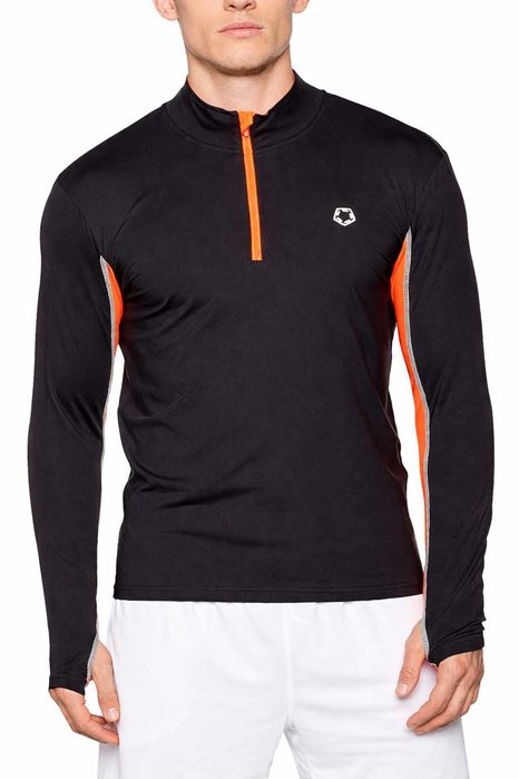 AU18 Koszulka Z długim Rękawem Do Biegania Męska Bluzka Sportowa L