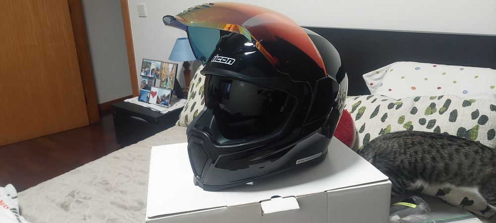 Capacete Icon Airflite Preto Gloss