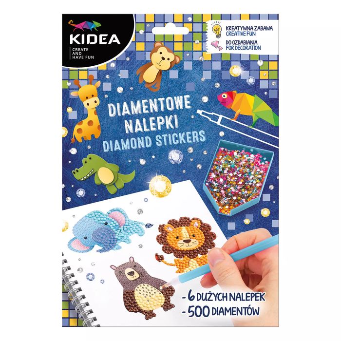 Mozaika Cekin samoprzylepna Naklej Zoo Kidea Derform pudełko. Derform