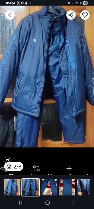 Чоловічий зимовий костюм 3XL