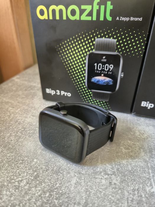 Смарт-годинник Amazfit Bip 3 Pro (рожевий + чорний на відновлення)