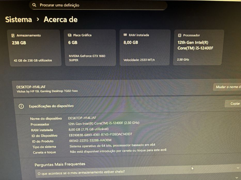 Vendo Computador HP gaming