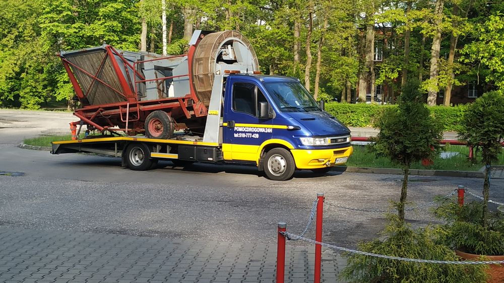 POMOC DROGOWA 24H Laweta Holowanie Transport maszyn TANIO SZYBKO