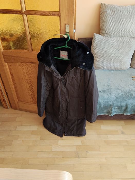 Płaszcz długa kurtka damska na zimę Diverse L XL