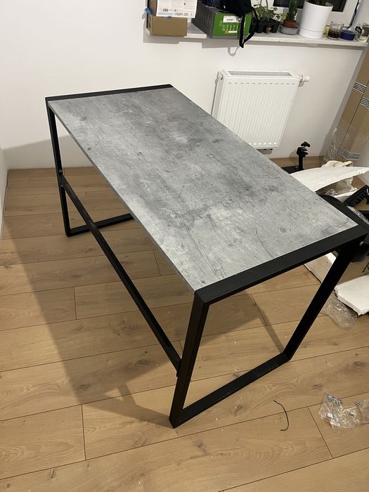 Biurko loft dąb beton 120 nowoczesny design