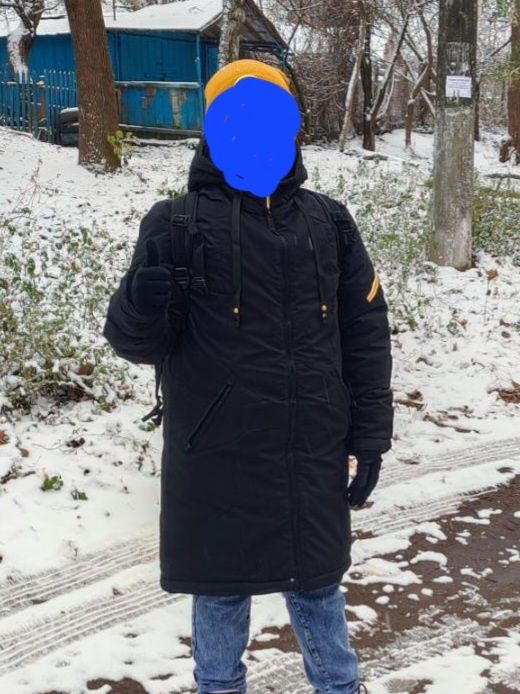 Подовжена зимова куртка розмір М