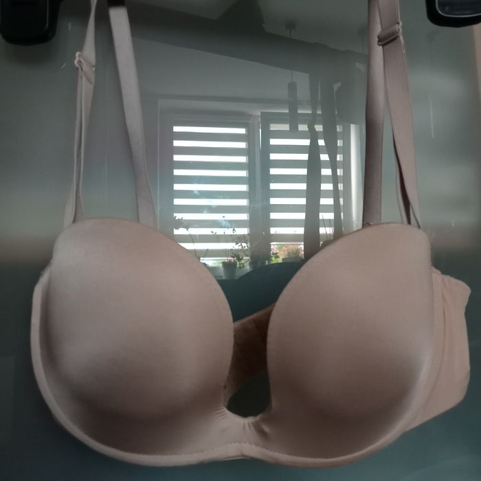 Biustonosz push up, beżowy Intimissimi  70B