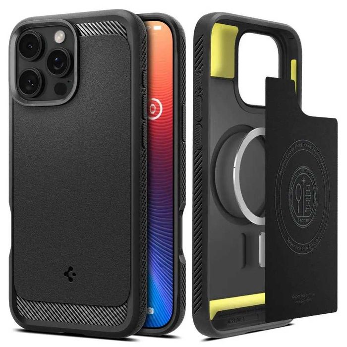 Чехол Spigen Rugged Armor MagFit для iPhone 16 Pro Max Matte Black