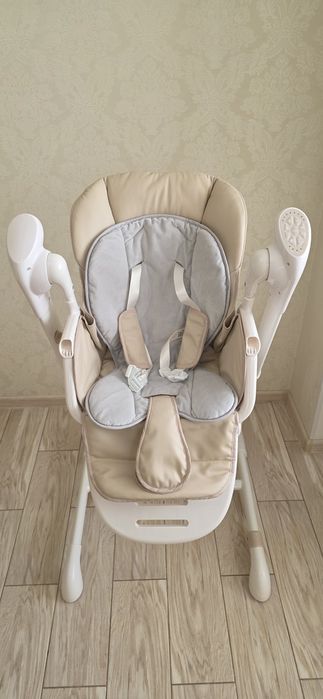 Стільчик для годування 3в1 CARRELLO Cascata (стільчик-гойдалка, шезлонг) Cream Beige Бежевий