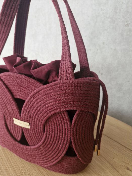 Torebka ze sznurka handmade