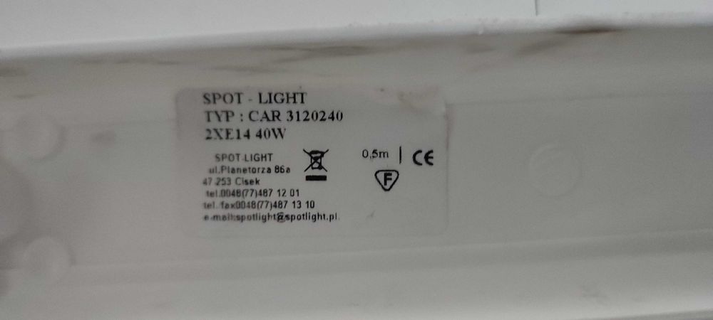 lampa , pokój dziecka auto SPOT - Light 2xE14