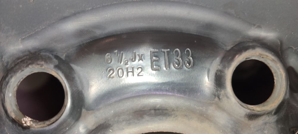 20" 6.5J 5x114.3 Renault Megane lV felgi stalowe z czujnikami TPMS