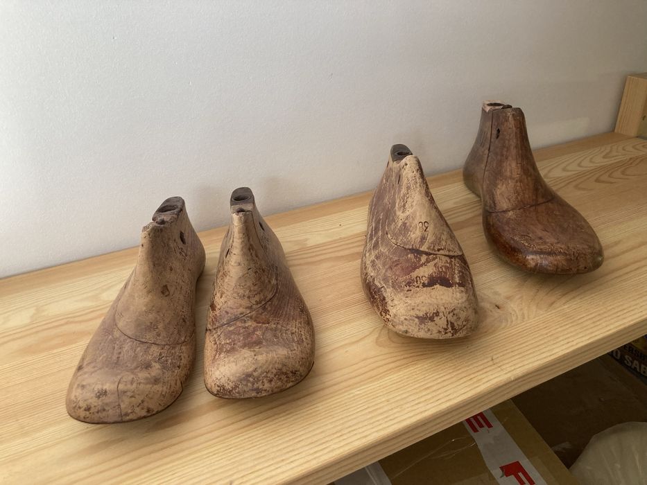 Moldes para sapatos em madeira